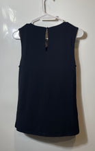 Load image into Gallery viewer, INC International Concepts Womens Black Sleeveless Keyhole Blouse Top Size S
