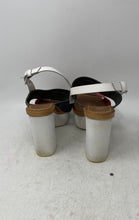 Load image into Gallery viewer, Etre Womens White Blue Red Leather Block Heel Platform Sandals Size EUR 39
