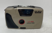 Load image into Gallery viewer, Vivitar LC600 Silver Focus Free 35mm Point &amp; Shoot Film Camera Not Tested
