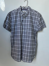 Load image into Gallery viewer, Tommy Hilfiger Mens Gray Plaid Slim Fit Stretch Button-Up Shirt Size XXL
