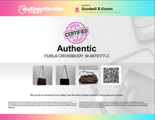 Load image into Gallery viewer, Authentic Furla Womens Brown Black Tiger Print Zip Top Crossbody Bag Damaged
