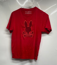 Load image into Gallery viewer, Psycho Bunny Boys Red Cotton Crew Neck Short Sleeve T-Shirt Size 14-16/L
