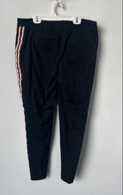 Load image into Gallery viewer, Express Womens Black Side Stripes Mid Rise Stretch Columnist Ankle Pants Sz 10R
