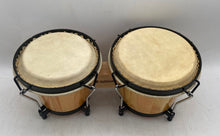 Load image into Gallery viewer, MUSICUBE Percussion Brown Color Musical Instrument Bongo Drums Pair
