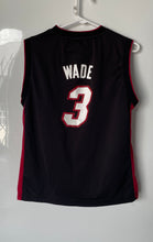 Load image into Gallery viewer, Adidas Boys Black NBA Miami Heat Dwyane Wade #3 Basketball Jersey Size Large
