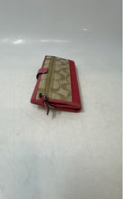 Load image into Gallery viewer, Coach Womens Beige Pink Monogram Print Multi Card Holders Bifold Wallet
