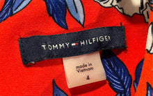 Load image into Gallery viewer, Tommy Hilfiger Womens Red Floral Round Neck Back Zip Mini Dress Size 4

