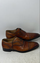 Load image into Gallery viewer, Magnanni Mens Brown Leather Lace-Up Wingtip Oxford Dress Shoes Size 8M
