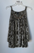 Load image into Gallery viewer, INC International Concepts Womens Green White Snakeprint Blouse Top Size 0X

