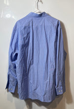 Load image into Gallery viewer, Tommy Hilfiger Mens Blue Printed Long Sleeve Collared Dress Shirt Size 16 1/2
