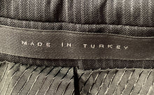 Load image into Gallery viewer, Hugo Boss Mens Blue Striped Wool Single-Breasted Two-Button Blazer Size 40R
