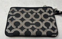 Load image into Gallery viewer, Coach Womens Op Art Madison Black Signature Print Zipper Wristlet Wallet
