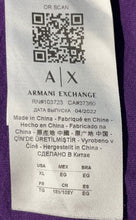 Load image into Gallery viewer, Armani Exchange Mens Purple Short Sleeve Crew Neck Pullover T-Shirt Size XL
