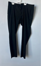 Load image into Gallery viewer, Kenneth Cole Mens Black Flat Front Pockets Straight Leg Dress Pants Size 38x30
