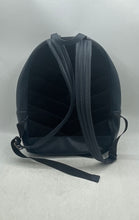 Load image into Gallery viewer, Louis Feraud Womens Blue Leather Inner Pockets Shoulder Backpack
