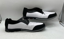Load image into Gallery viewer, Cosidram Mens White Black Low Top Lace-Up Sneaker Shoes Size 47
