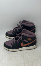 Load image into Gallery viewer, Nike Kids Air Jordan 1 Mid SE FB9909-008 Black Purple Basketball Shoes Size 6Y
