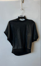 Load image into Gallery viewer, DKNY Womens Black Short Sleeve Crew Neck Pullover Blouse Top Size XS

