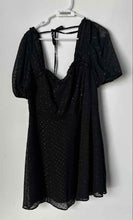 Load image into Gallery viewer, Forever 21 Womens Black Polka Dot Sweetheart Neck Back Zip Mini Dress Size 0X

