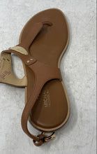 Load image into Gallery viewer, Michael Kors Womens Mandy Brown Leather Slingback Thong Sandals Size 8M
