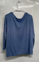 Load image into Gallery viewer, Zara Womens Blue Knitted Long Sleeve Round Neck Pullover Sweater Size S
