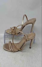 Load image into Gallery viewer, Schutz Womens Altina Gold-Tone Stiletto Heel Ankle Strap Sandals Size 6B
