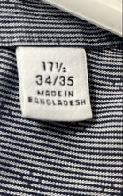 Load image into Gallery viewer, Calvin Klein Mens Gray Printed Slim Fit Non-Iron Dress Shirt Size 17 1/2 34/35
