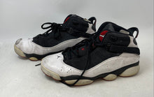 Load image into Gallery viewer, Nike Mens Air Jordan 6 Rings Black White Mid Top Basketball Shoes Size 10
