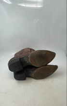 Load image into Gallery viewer, Justin Mens Brown Leather Pointed Toe Mid-Calf Cowboy Western Boots Size 7.5
