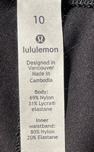 Load image into Gallery viewer, Lululemon Womens Black Elastic Waist Skinny Leg Ankle Leggings Size 10

