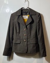 Load image into Gallery viewer, Anne Klein Womens Brown Notch Lapel Flap Pocket Three Button Blazer Jacket Sz 2
