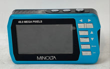Load image into Gallery viewer, Minolta MN40WP Blue 48.0MP 4x Zoom LCD Compact Digital Camera Untested
