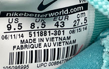 Load image into Gallery viewer, Nike Mens Roshe Run 511881-301 Green Low Top Lace-Up Sneaker Shoes Size 9.5
