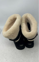 Load image into Gallery viewer, UGG Womens Beckham 1005413 Black Suede Buckle Fold-Over Snow Boots Size 7
