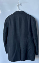Load image into Gallery viewer, Reed St James Mens Gray Striped Long Sleeve Single-Breasted Blazer Size 48L
