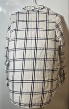 Load image into Gallery viewer, Forever 21 Mens Blue White Windowpane Print Button-Up Shirt Size Large

