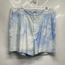 Load image into Gallery viewer, INC International Concepts Womens White Blue Tie Dye Chino Shorts Size 6
