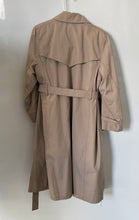 Load image into Gallery viewer, London Fog Mens Beige Blue Brown Long Sleeve Trench Coat Size 14
