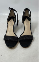 Load image into Gallery viewer, Antonio Melani Womens Feenah Black Rhinestone Wedge Ankle Strap Sandals Sz 9.5M
