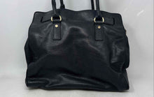 Load image into Gallery viewer, Michael Kors Womens Hamilton Black Leather Top Handle Satchel Handbag
