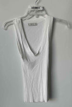 Load image into Gallery viewer, Zara Knit Womens White Sleeveless Scoop Neck Ribbed Pullover Tank Top Size Small

