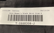 Load image into Gallery viewer, Hugo Boss Womens Black Flat Front Back Zip Straight &amp; Pencil Skirt Size 4
