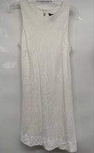 Load image into Gallery viewer, New York &amp; Company Womens White Sleeveless Round Neck Shift Dress Size 12

