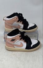 Load image into Gallery viewer, Nike Boys Air Jordan 1 Mid Crimson Tint Arctic Orange Black Sneaker Shoes Sz 12C
