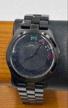 Load image into Gallery viewer, Authentic Marc Jacobs Henry Skeleton Women's Black Watch With Glitter Letters
