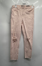 Load image into Gallery viewer, Banana Republic Womens Pink Premium Denim Distressed Skinny Jeans Size 27
