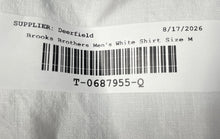 Load image into Gallery viewer, Brooks Brothers Mens White Short Sleeve Regular Fit Button-Up Shirt Size M

