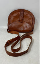 Load image into Gallery viewer, Womens Brown Leather Adjustable Strap Flap Crossbody Bag
