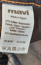 Load image into Gallery viewer, Mavi Mens Blue Denim Dark Wash Stretch Pockets Straight Leg Jeans Size 34x32

