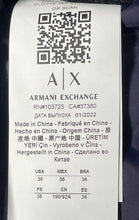 Load image into Gallery viewer, Armani Exchange Mens Blue Pockets Tapered Leg Jogger Pants Size 36
